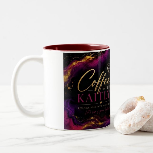 De Café Em Dois Tons Caneca Coffee With Kaitlyn (Com Donut)