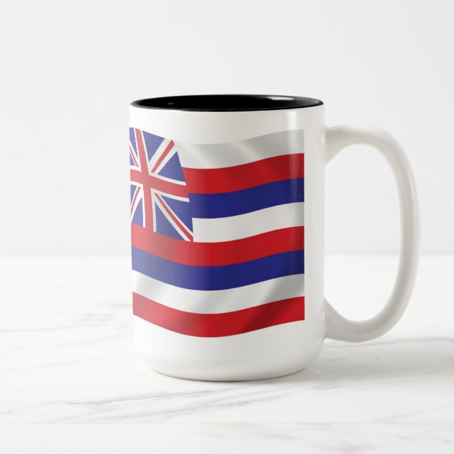 De Café Em Dois Tons Caneca com a Bandeira do Havaí (Direita)