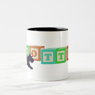De Café Em Dois Tons Caneca com Blocos Scottie