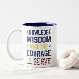 De Café Em Dois Tons Caneca com divisa