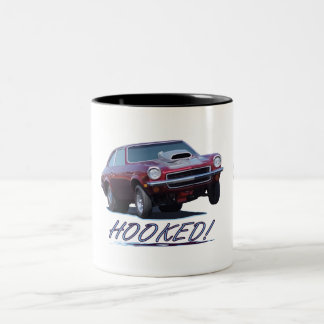 De Café Em Dois Tons Caneca com "ENGANCHADO! "