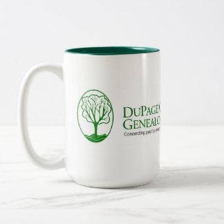 De Café Em Dois Tons Caneca com Estandarte do DCGS