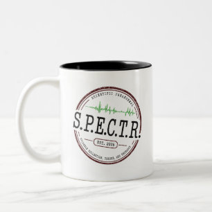 De Café Em Dois Tons Caneca com Logotipo da S.P.E.C.T.R. Corações Ass
