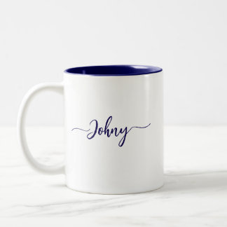 De Café Em Dois Tons Caneca com nome personalizado