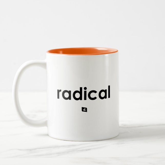 De Café Em Dois Tons Caneca com Slogan Radical para Destros (Esquerda)