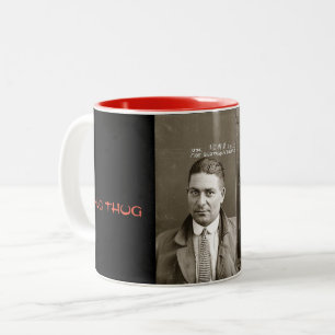 De Café Em Dois Tons Caneca com um vândalo