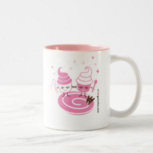 De Café Em Dois Tons Caneca congelada das irmãs do Yogurt