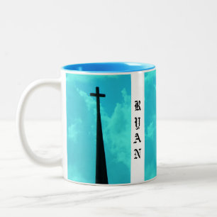 De Café Em Dois Tons Caneca CONHECIDA TRANSVERSAL