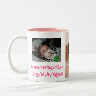 De Café Em Dois Tons caneca cor-de-rosa