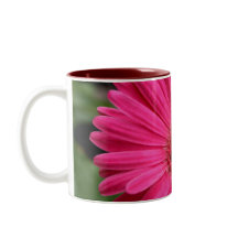 Caneca cor-de-rosa da margarida do Gerbera
