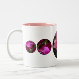 De Café Em Dois Tons caneca cor-de-rosa da veludinha