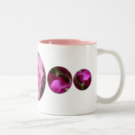 De Café Em Dois Tons caneca cor-de-rosa da veludinha