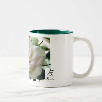 De Café Em Dois Tons Caneca cor-de-rosa do amigo bonito