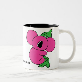 De Café Em Dois Tons Caneca cor-de-rosa do Koala