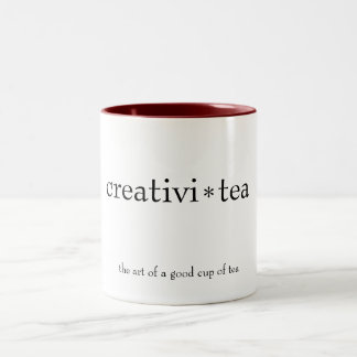 De Café Em Dois Tons caneca "creativi-tea"