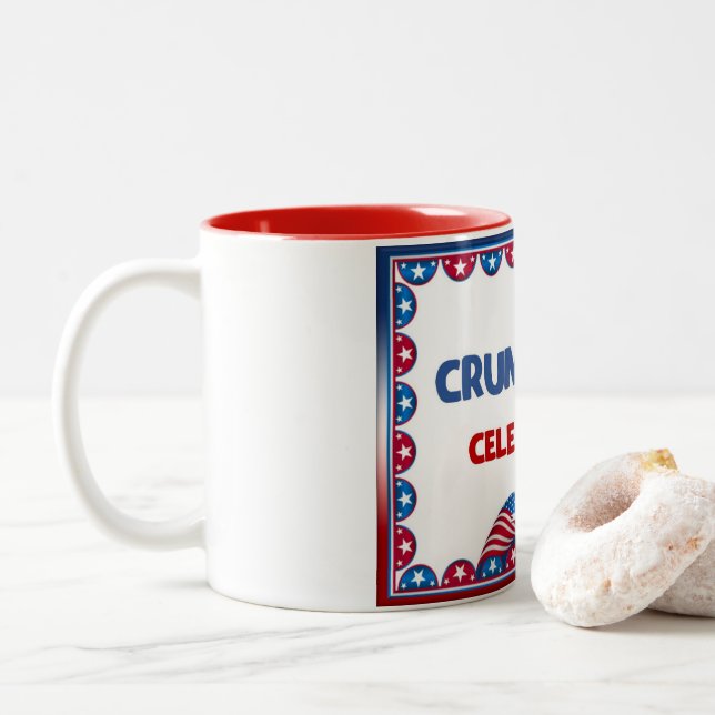 De Café Em Dois Tons Caneca Crumptastica (Com Donut)