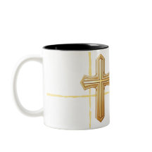 Caneca Cruz Dourada