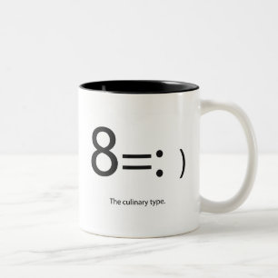 De Café Em Dois Tons caneca culinária "tipo"