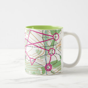 De Café Em Dois Tons Caneca - curso orienteering