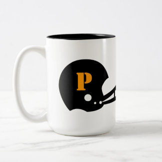 De Café Em Dois Tons Caneca customizável do futebol da fantasia