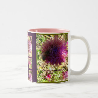 De Café Em Dois Tons Caneca da abelha do cardo