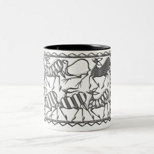 De Café Em Dois Tons Caneca da África