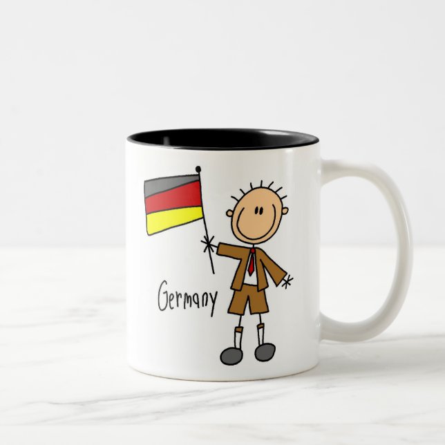 De Café Em Dois Tons Caneca da Alemanha (Direita)