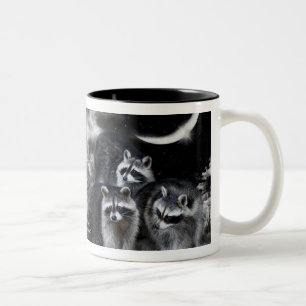 De Café Em Dois Tons Caneca da arte dos bandidos da noite