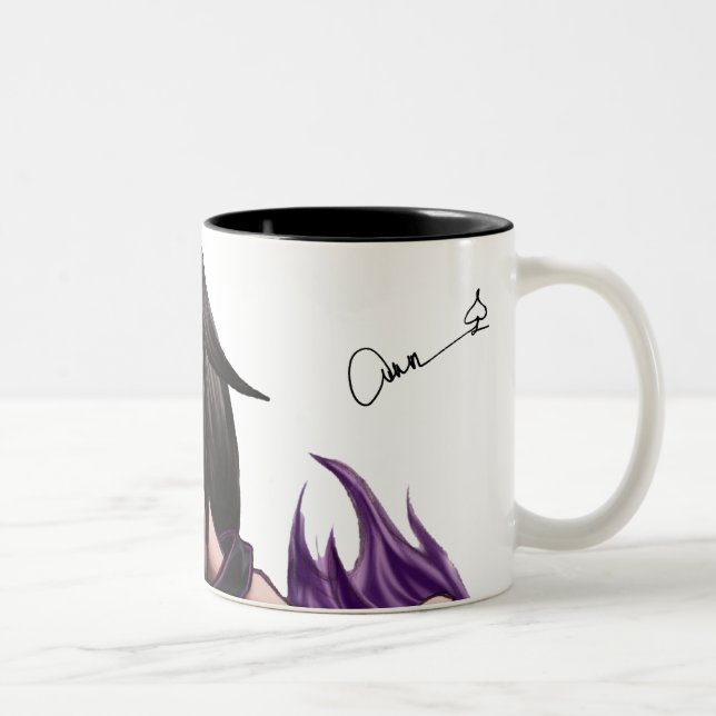 De Café Em Dois Tons Caneca da assinatura da PÁ (preto) (Direita)