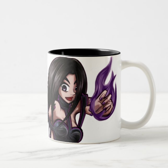 De Café Em Dois Tons Caneca da assinatura da PÁ (preto) (Direita)