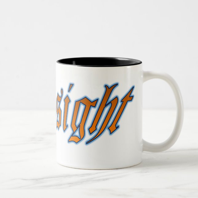 De Café Em Dois Tons Caneca da banda da aprendizagem (Direita)