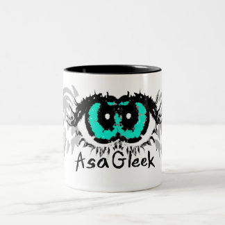De Café Em Dois Tons Caneca da bola do olho dobro
