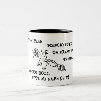 De Café Em Dois Tons Caneca da boneca do Voodoo da consciência da