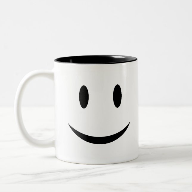 De Café Em Dois Tons Caneca da cara (Esquerda)