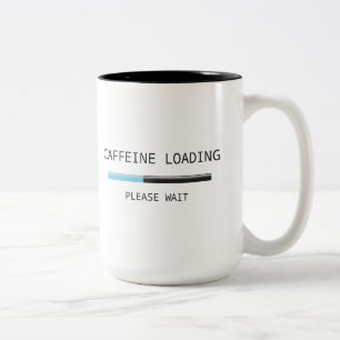 De Café Em Dois Tons Caneca da carga da cafeína