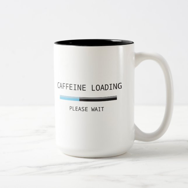 De Café Em Dois Tons Caneca da carga da cafeína (Direita)