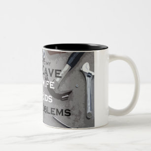 De Café Em Dois Tons Caneca da caverna do homem