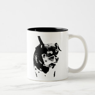 De Café Em Dois Tons caneca da chihuahua