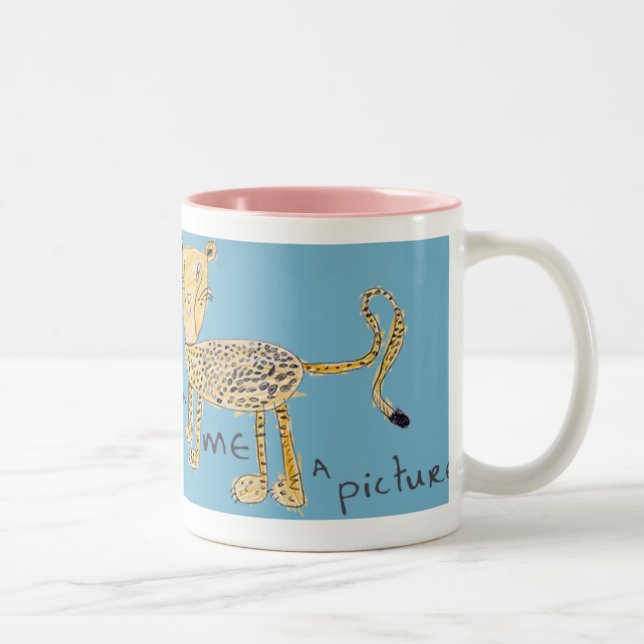 De Café Em Dois Tons Caneca da chita (Direita)