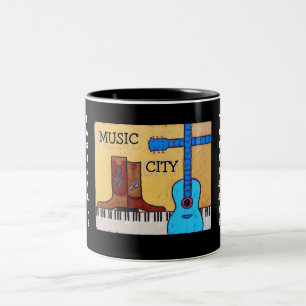 DE CAFÉ EM DOIS TONS CANECA DA CIDADE DA MÚSICA