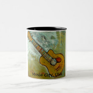 De Café Em Dois Tons Caneca da cidade da música
