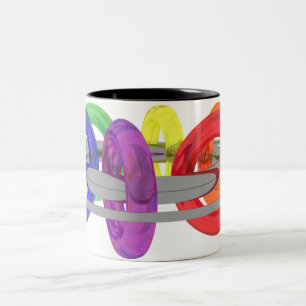 De Café Em Dois Tons Caneca da colar 2