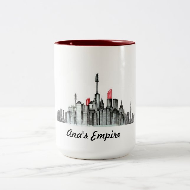 De Café Em Dois Tons Caneca da composição do império (Centro)