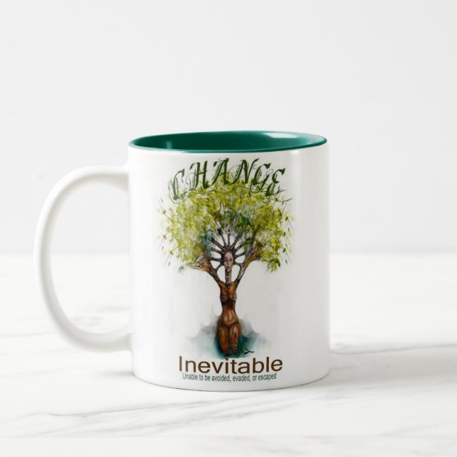 De Café Em Dois Tons caneca da cor (Esquerda)