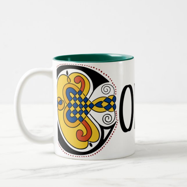 De Café Em Dois Tons Caneca da cortiça (gaélico) (Esquerda)