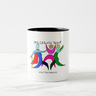 De Café Em Dois Tons Caneca da dança