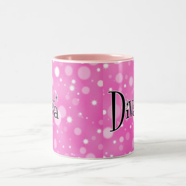 De Café Em Dois Tons Caneca da diva (Centro)