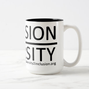De Café Em Dois Tons Caneca da diversidade & da inclusão