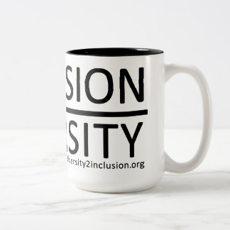 De Café Em Dois Tons Caneca da diversidade & da inclusão