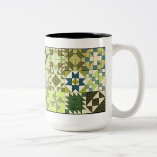 De Café Em Dois Tons Caneca da edredão do demonstrador